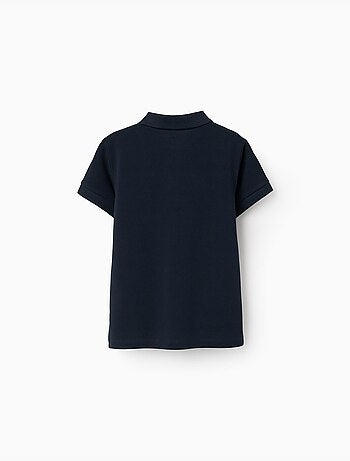 Polo de manga corta de algodón piqué