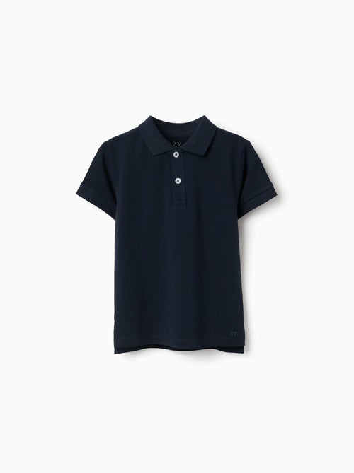 Polo de manga corta de algodón piqué - Kiabi