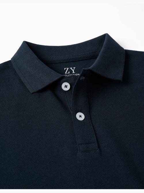 Polo de manga corta de algodón piqué - Kiabi