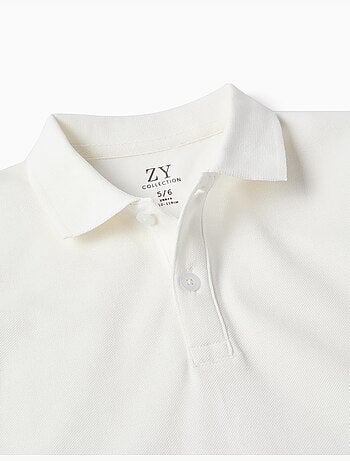 Polo de manga corta de algodón piqué