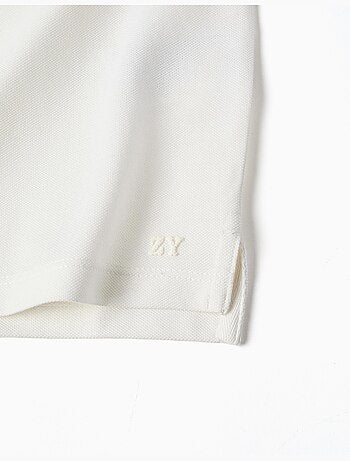 Polo de manga corta de algodón piqué