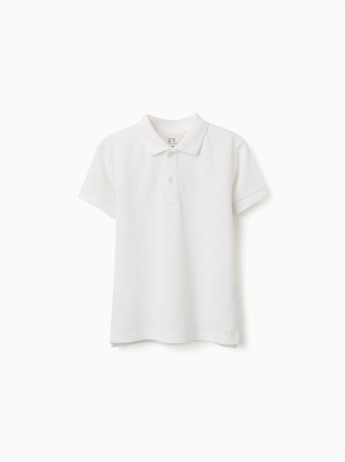 Polo de manga corta de algodón piqué - Kiabi