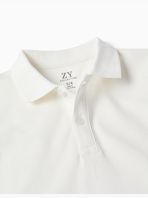 Polo de manga corta de algodón piqué - Kiabi