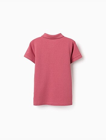 Polo de manga corta de algodón piqué
