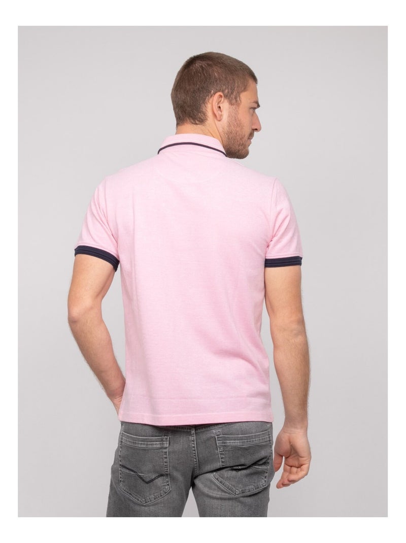 Polo de manga corta de algodón POPIMANU Rosa - Kiabi
