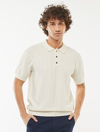Polo de manga corta de punto