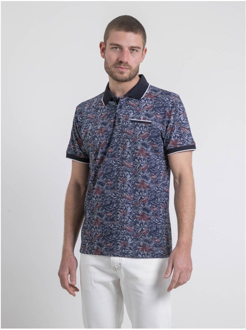 Polo de manga corta de puro algodón con motivos PARUBOL - Kiabi