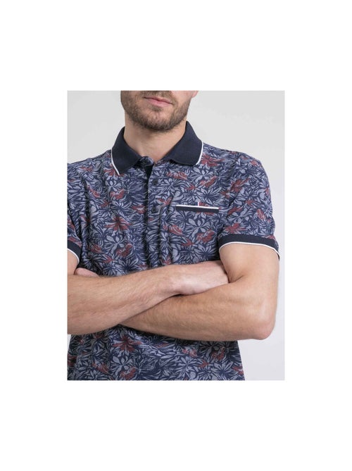 Polo de manga corta de puro algodón con motivos PARUBOL - Kiabi
