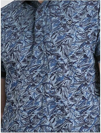 Polo de manga corta de puro algodón con motivos PEPITONG