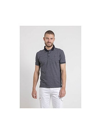 Polo de manga corta de puro algodón con motivos PIGUMAX