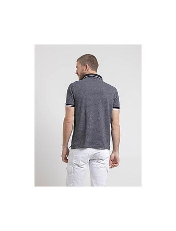 Polo de manga corta de puro algodón con motivos PIGUMAX