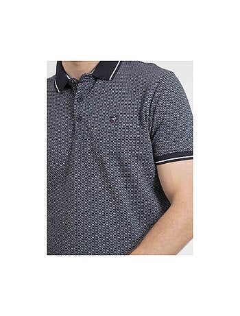 Polo de manga corta de puro algodón con motivos PIGUMAX