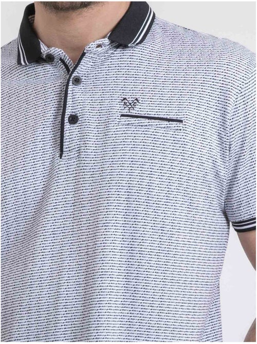 Polo de manga corta de puro algodón con motivos PIROULIO - Kiabi