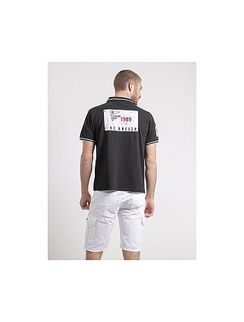 Polo de manga corta de puro algodón PAHDU