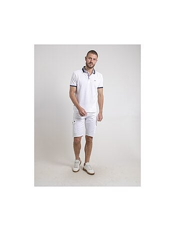 Polo de manga corta de puro algodón PEPANOLO