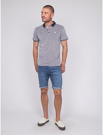 Polo de manga corta de puro algodón pigaston