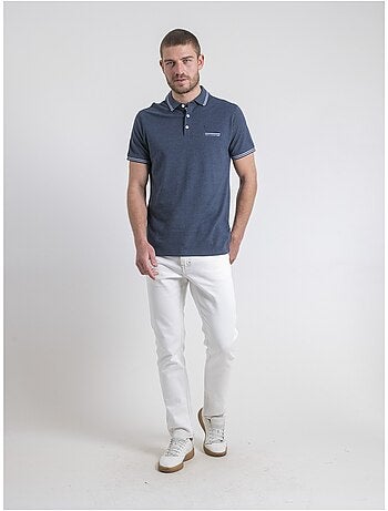 Polo de manga corta de puro algodón PIGUSTAVE