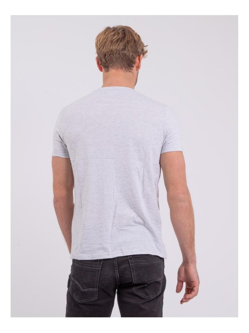 Polo de manga corta de puro algodón POUFASA Gris - Kiabi