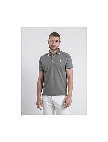 Polo de manga corta de puro algodón POULENI