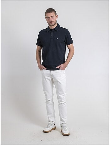 Polo de manga corta de puro algodón POULOAN