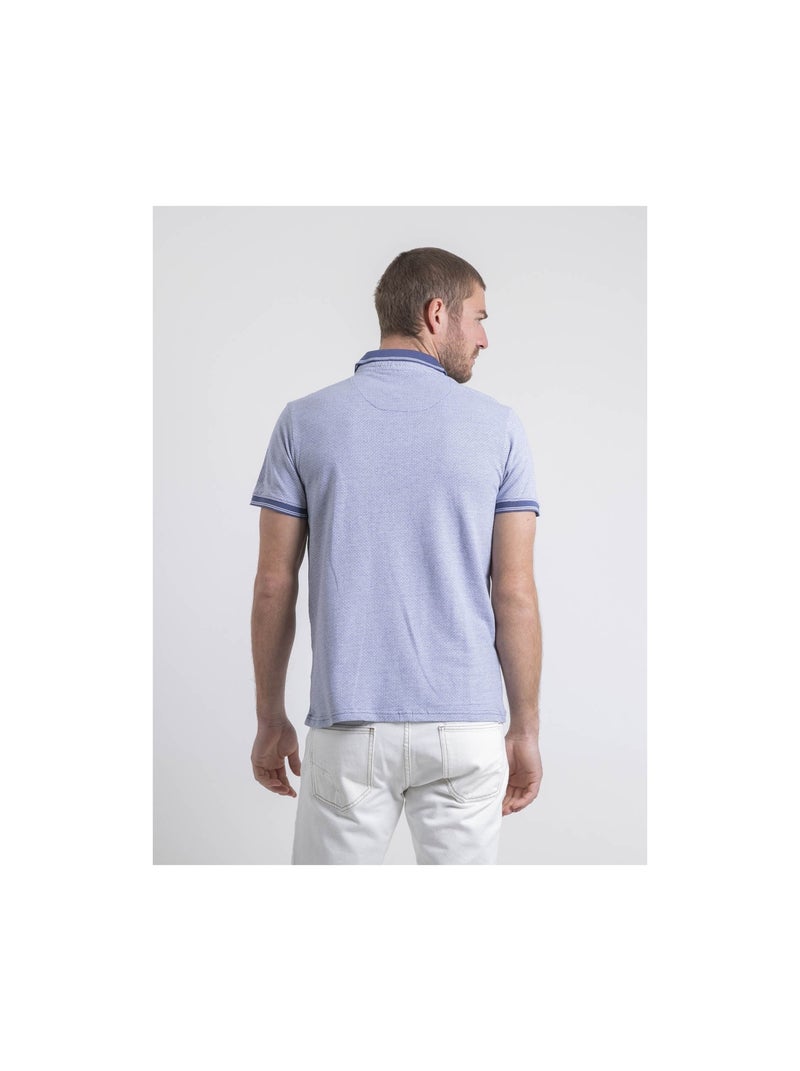 Polo de manga corta de puro algodón POULORIS Azul - Kiabi