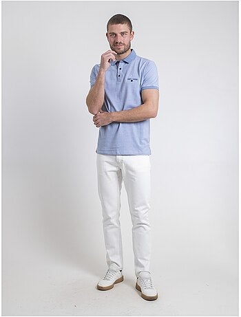 Polo de manga corta de puro algodón POULOUKA