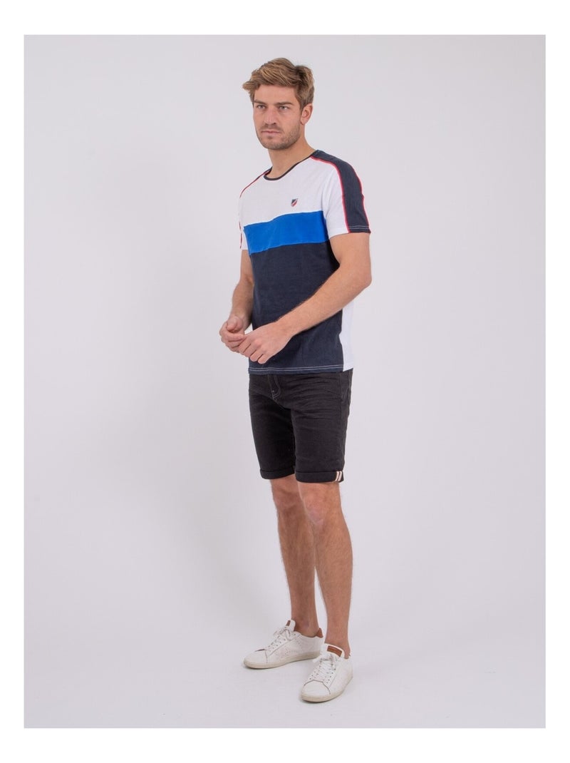 Polo de manga corta de puro algodón PROSID Azul marino - Kiabi