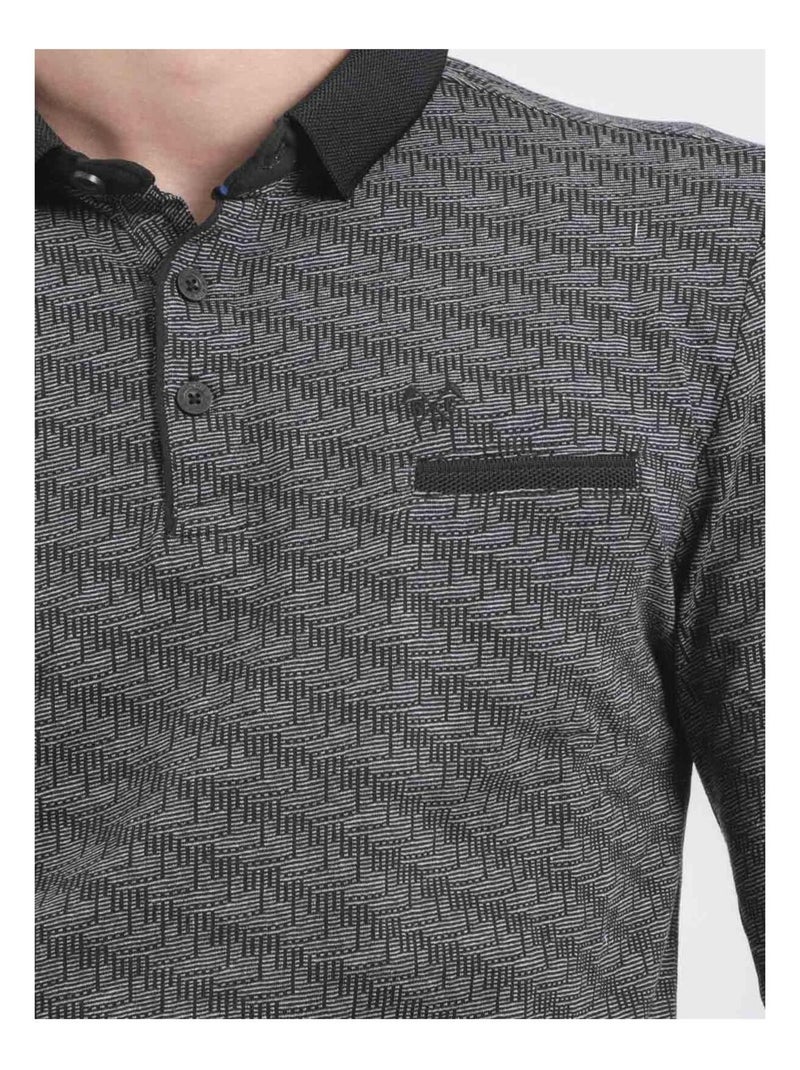 Polo de manga corta de puro algodón PURLY Negro - Kiabi