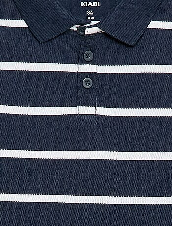 Polo de manga corta en piqué de algodón