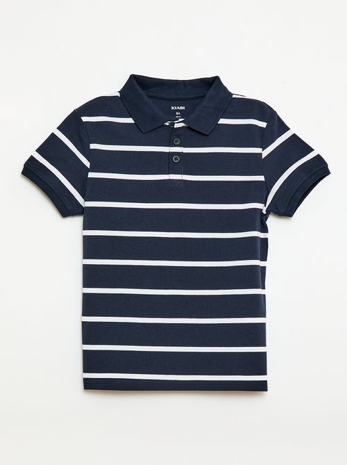 Polo de manga corta en piqué de algodón - Kiabi Polo de manga corta en piqué de algodón - Kiabi