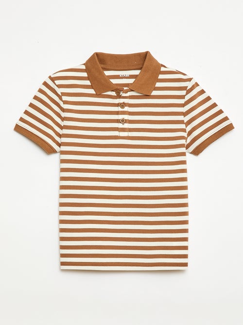 Polo de manga corta en piqué de algodón - Kiabi