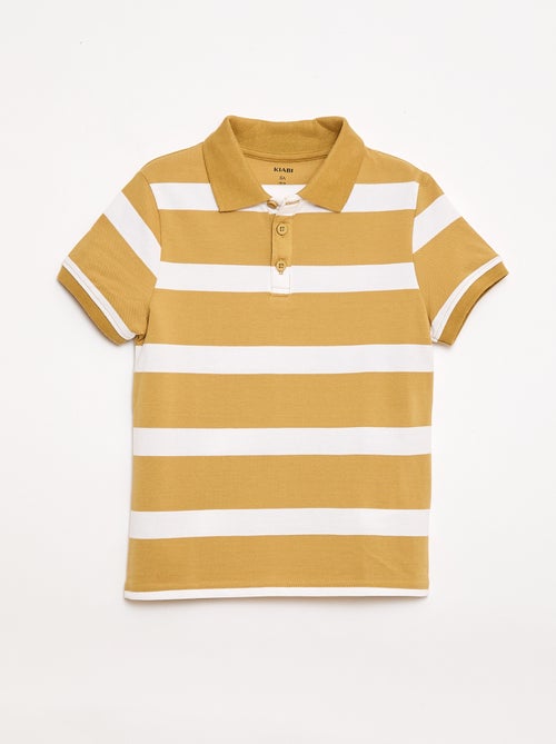 Polo de manga corta en piqué de algodón - Kiabi Polo de manga corta en piqué de algodón - Kiabi