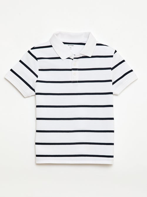 Polo de manga corta en piqué de algodón - Kiabi