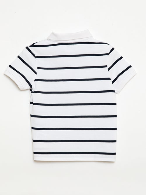 Polo de manga corta en piqué de algodón - Kiabi