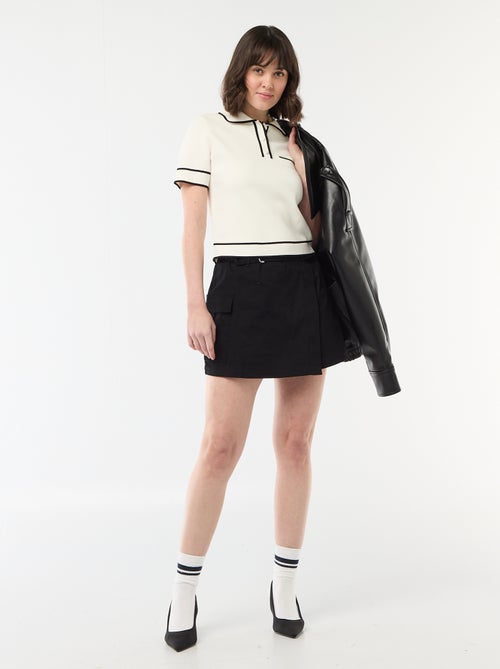 Polo de manga corta en piqué de algodón - Kiabi