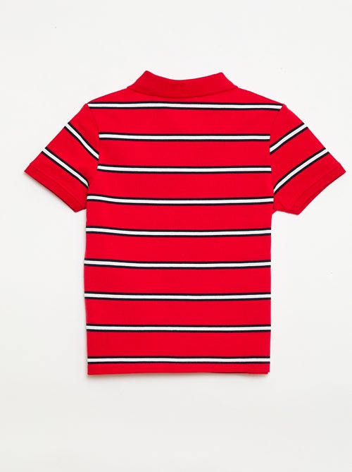 Polo de manga corta en piqué de algodón - Kiabi