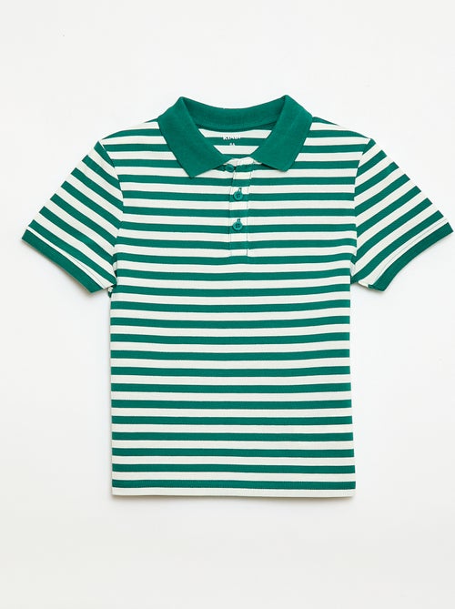Polo de manga corta en piqué de algodón - Kiabi