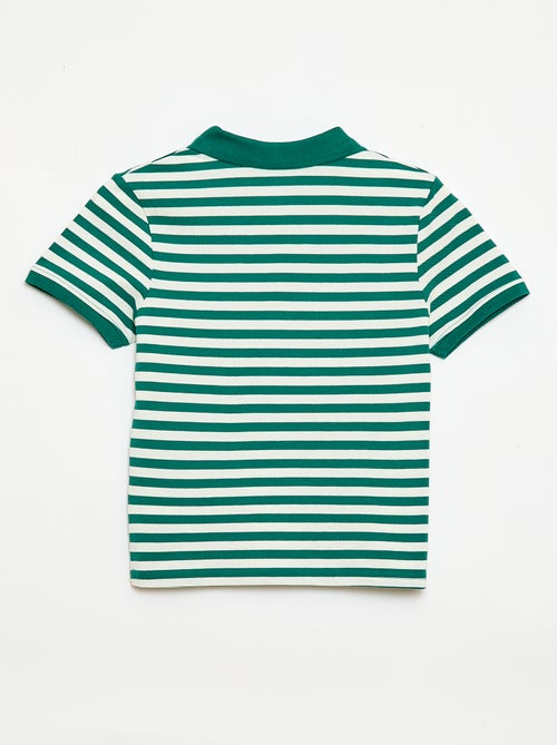 Polo de manga corta en piqué de algodón - Kiabi