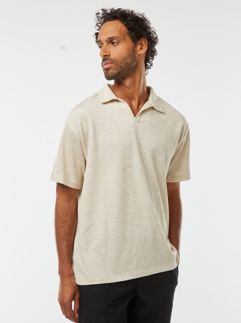 Polo de manga corta Gris - Kiabi