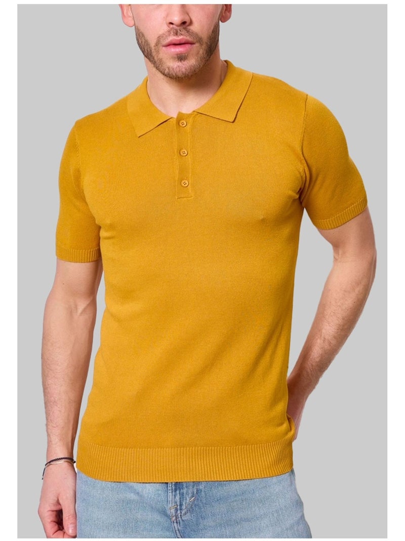 Polo de manga corta Kebello Amarillo - Kiabi