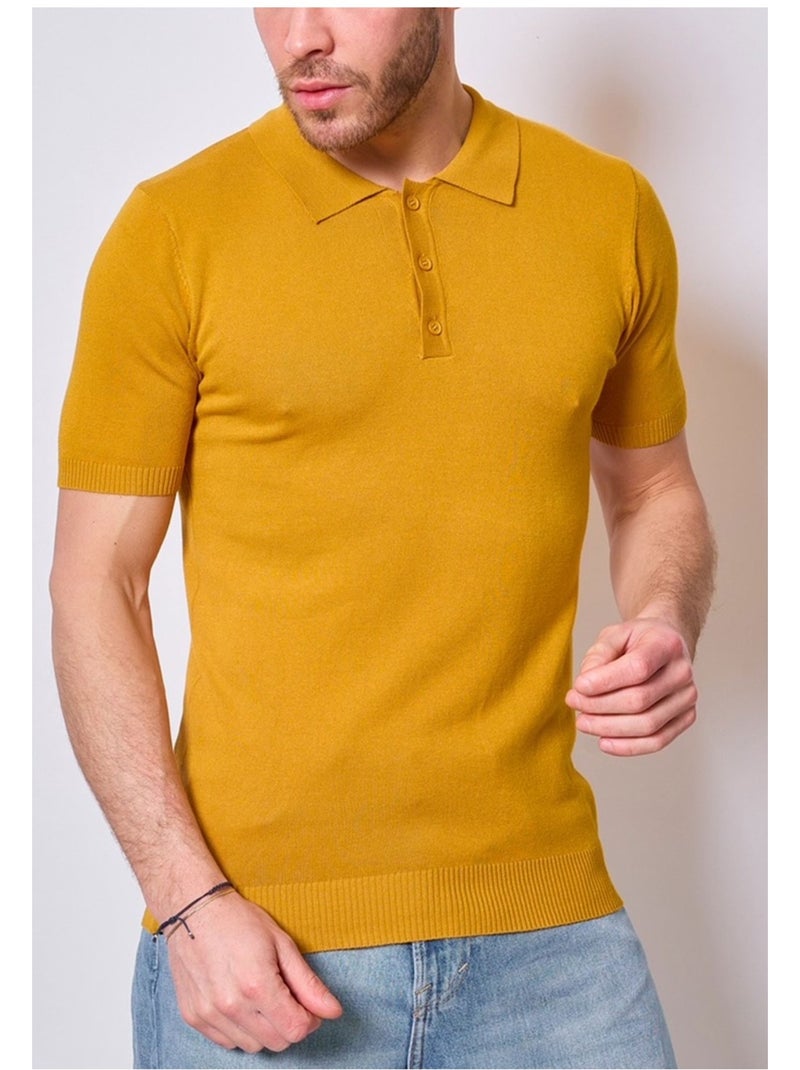 Polo de manga corta Kebello Amarillo - Kiabi