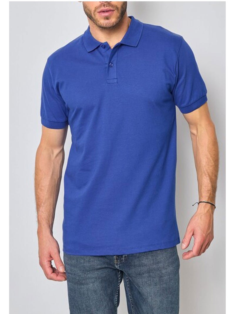 Polo de manga corta Kebello Azul - Kiabi