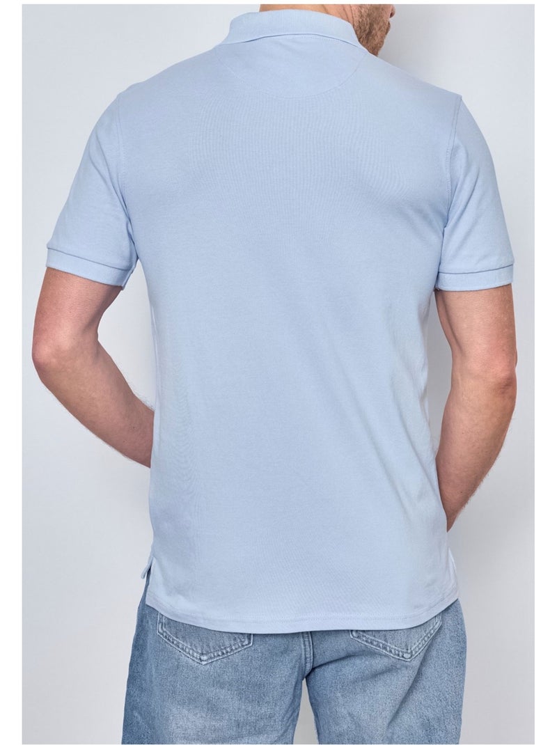 Polo de manga corta Kebello Azul cielo - Kiabi