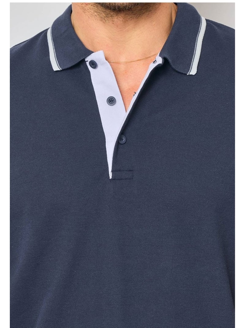 Polo de manga corta Kebello Azul marino - Kiabi