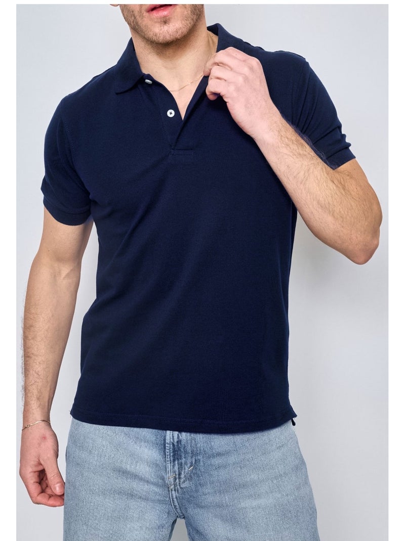 Polo de manga corta Kebello Azul marino - Kiabi