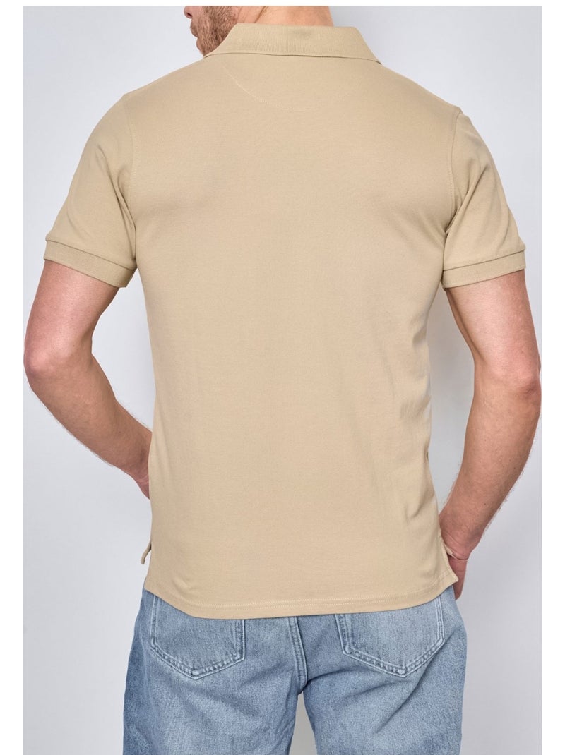 Polo de manga corta Kebello Beige - Kiabi