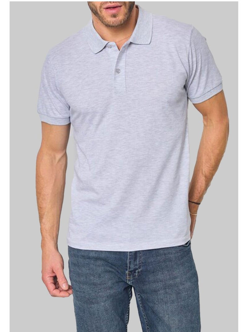 Polo de manga corta Kebello Gris - Kiabi