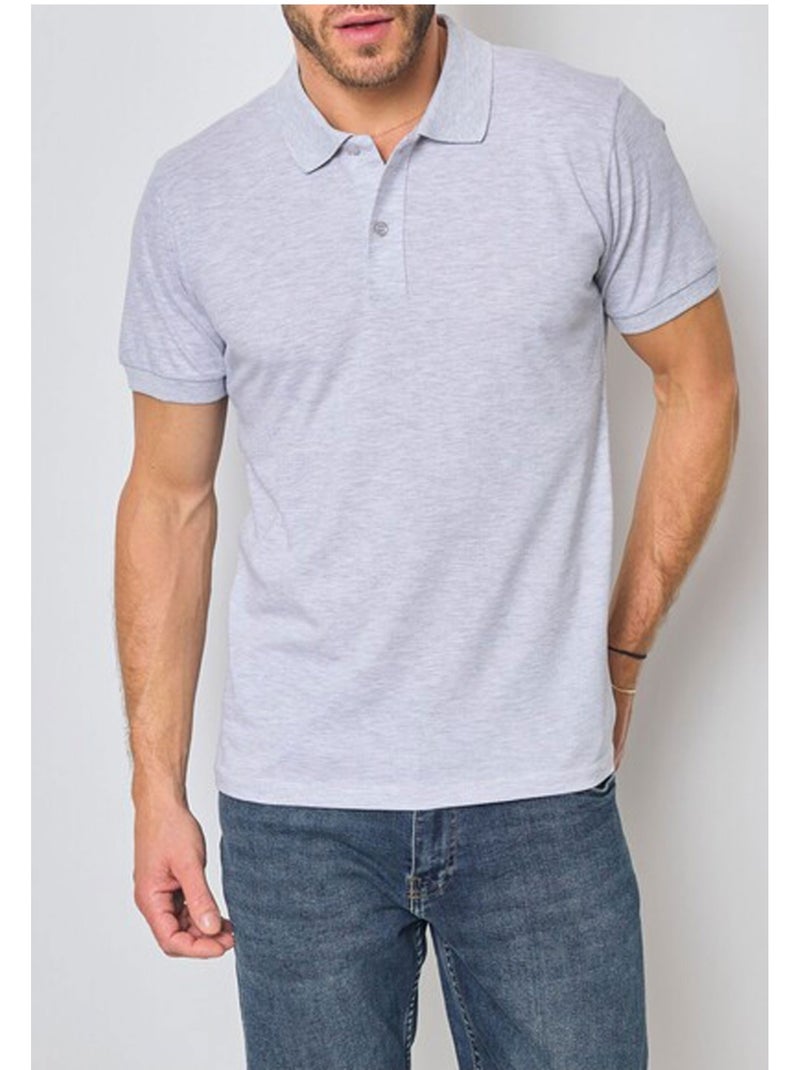 Polo de manga corta Kebello Gris - Kiabi