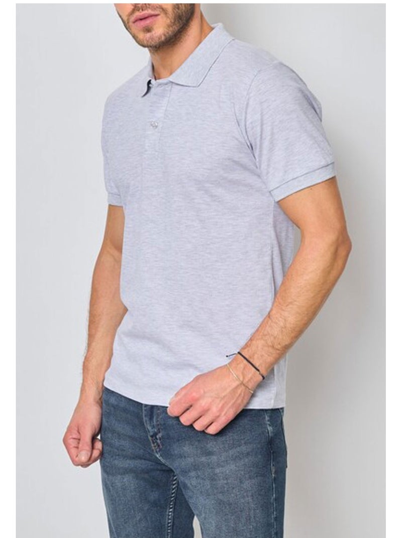Polo de manga corta Kebello Gris - Kiabi