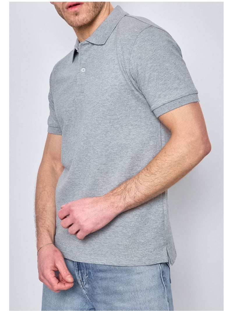 Polo de manga corta Kebello Gris - Kiabi